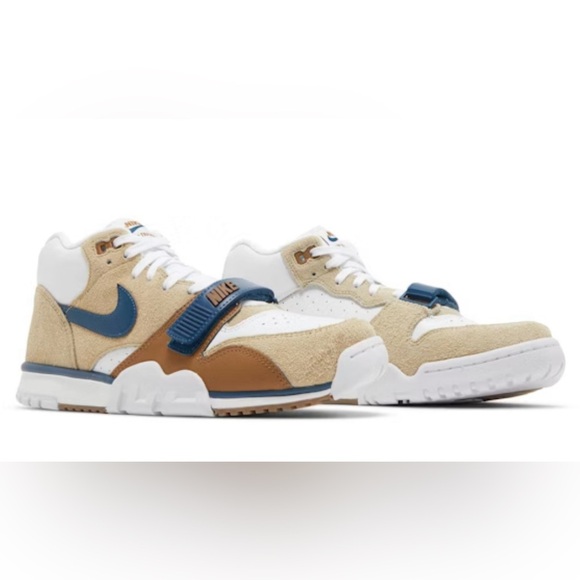 Nike Men’s Air Trainer 1 Shoes, Limestone/Ale Brown/White/Vale | NEW/NIB! - Picture 1 of 16